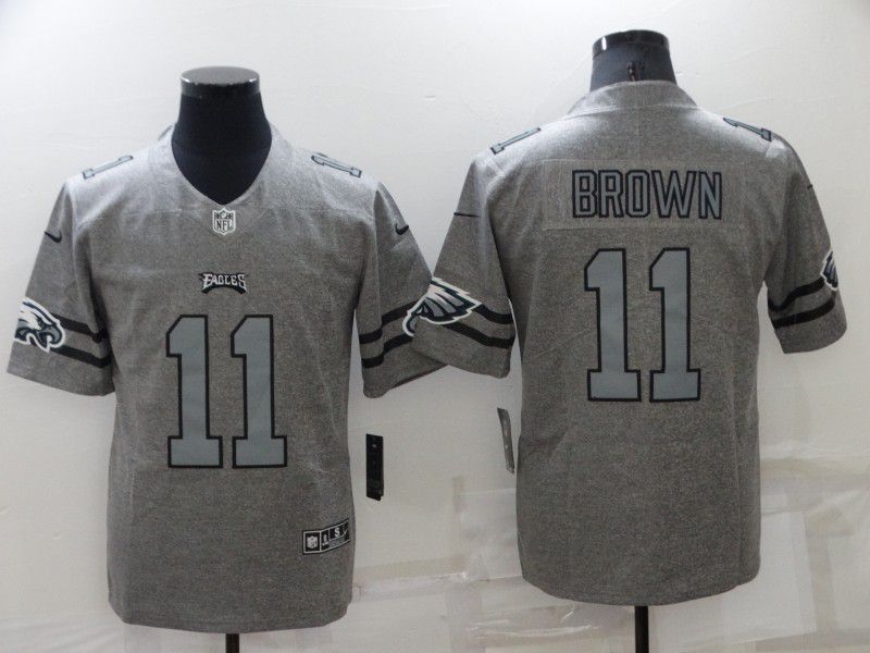 Men Philadelphia Eagles #11 Brown Grey 2022 Nike Limited Vapor Untouchable NFL Jersey